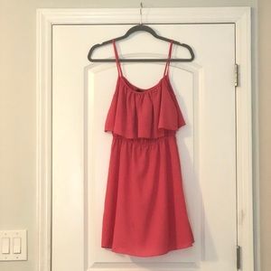 Coral summer dress